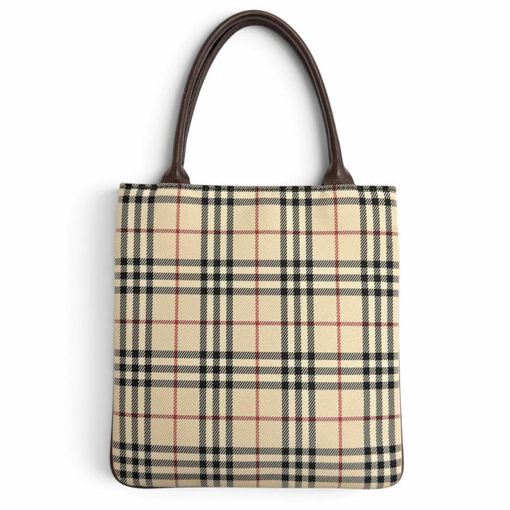 Excellent BURBERRY Handbag Mini Tote Bag with Logo, Nova Check Pattern,Women