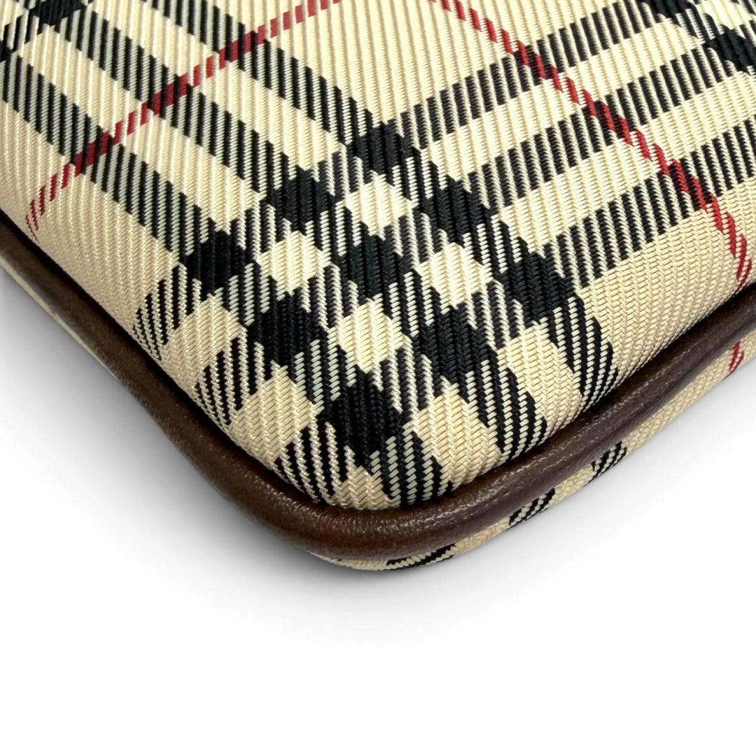 Excellent BURBERRY Handbag Mini Tote Bag with Logo, Nova Check Pattern,Women