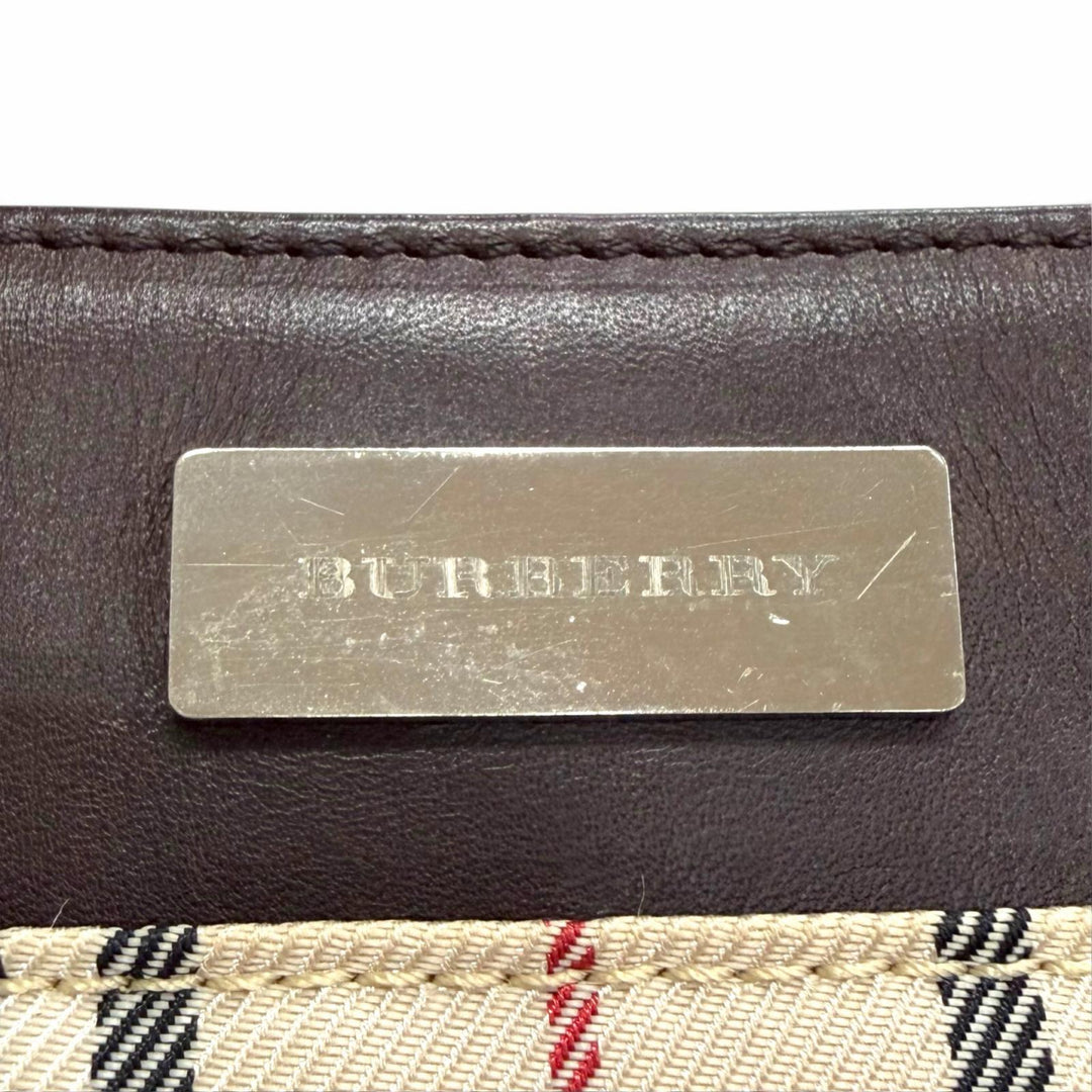 Excellent BURBERRY Handbag Mini Tote Bag with Logo, Nova Check Pattern,Women