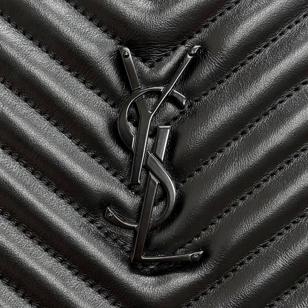 Excellent SAINT LAURENT PARIS Shoulder Bag Roux camera bag Logo Metal 612544