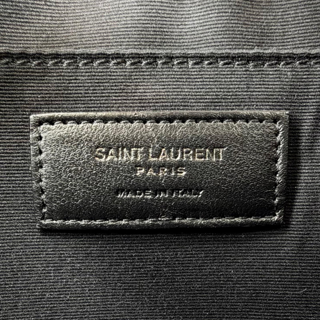 Excellent SAINT LAURENT PARIS Shoulder Bag Roux camera bag Logo Metal 612544