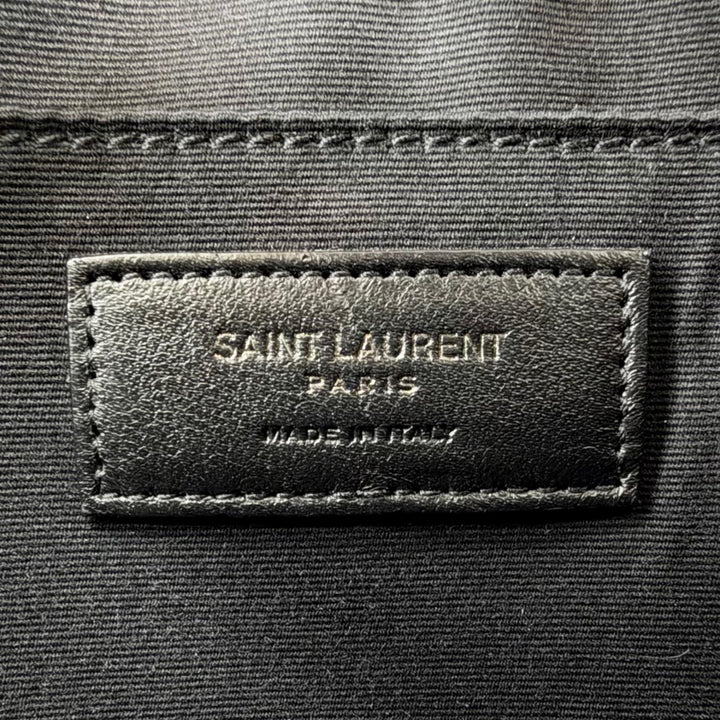 Excellent SAINT LAURENT PARIS Shoulder Bag Roux camera bag Logo Metal 612544
