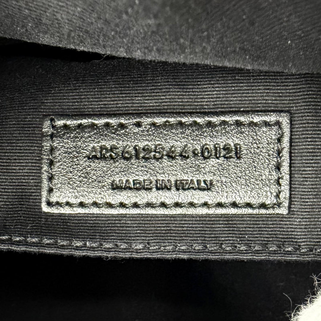 Excellent SAINT LAURENT PARIS Shoulder Bag Roux camera bag Logo Metal 612544