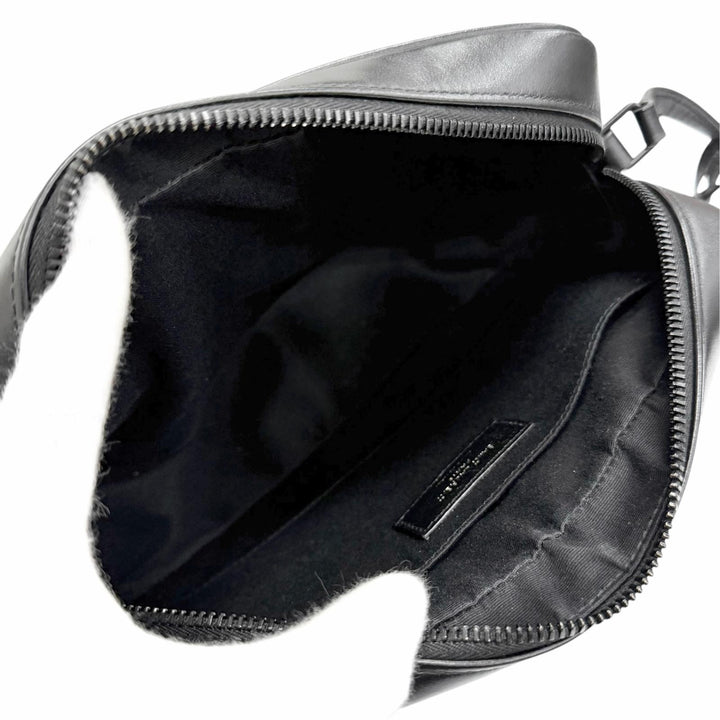 Excellent SAINT LAURENT PARIS Shoulder Bag Roux camera bag Logo Metal 612544