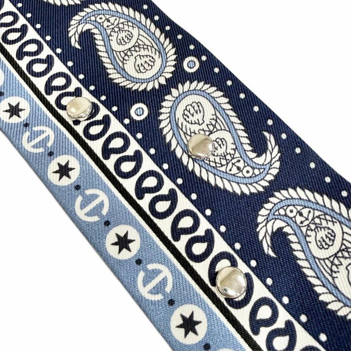 Pristine HERMES scarf Ruban Krooté Sailor's Tattoo Bandana silk Women H853374S