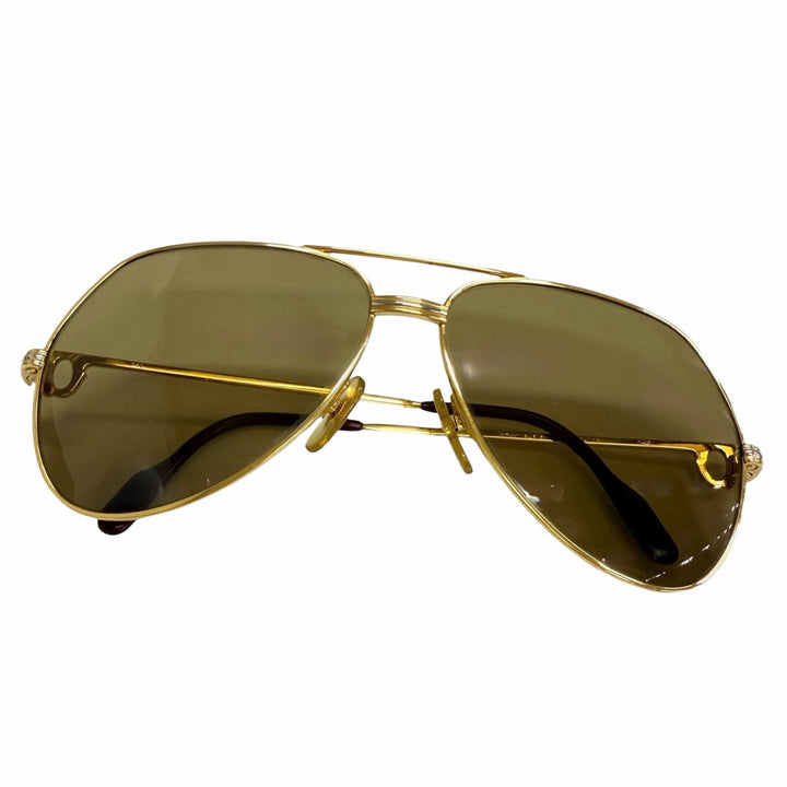 Great Cartier sunglasses Trinity Two-Bridge Teardrop gold mens
