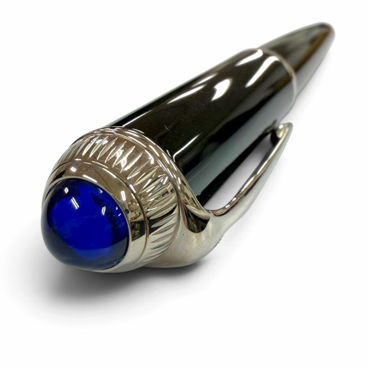 Great Cartier Ballpoint pen roadster de cartier Twist type black Blue Gemstone
