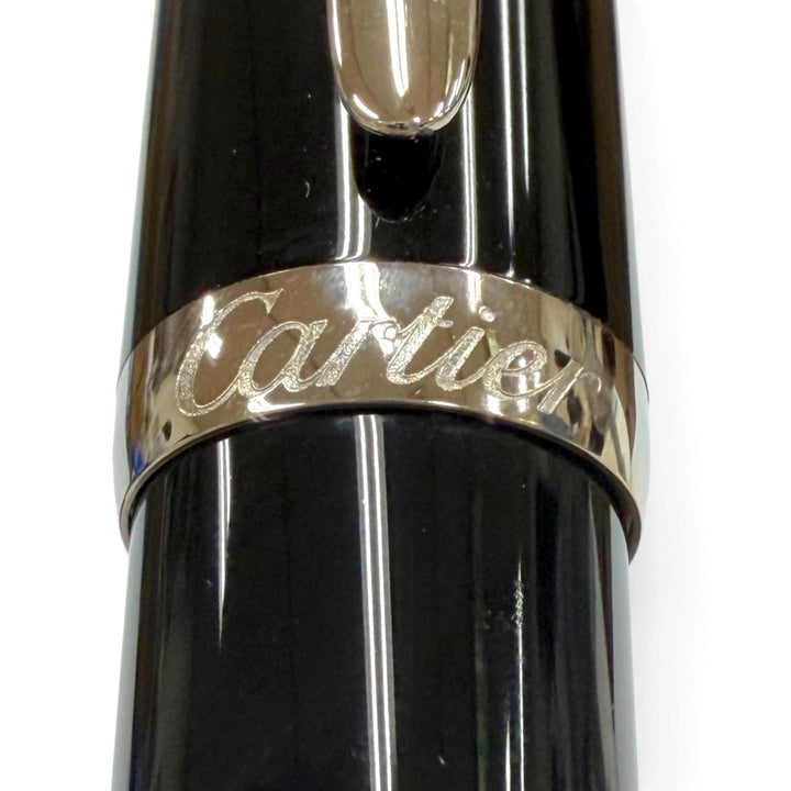 Great Cartier Ballpoint pen roadster de cartier Twist type black Blue Gemstone