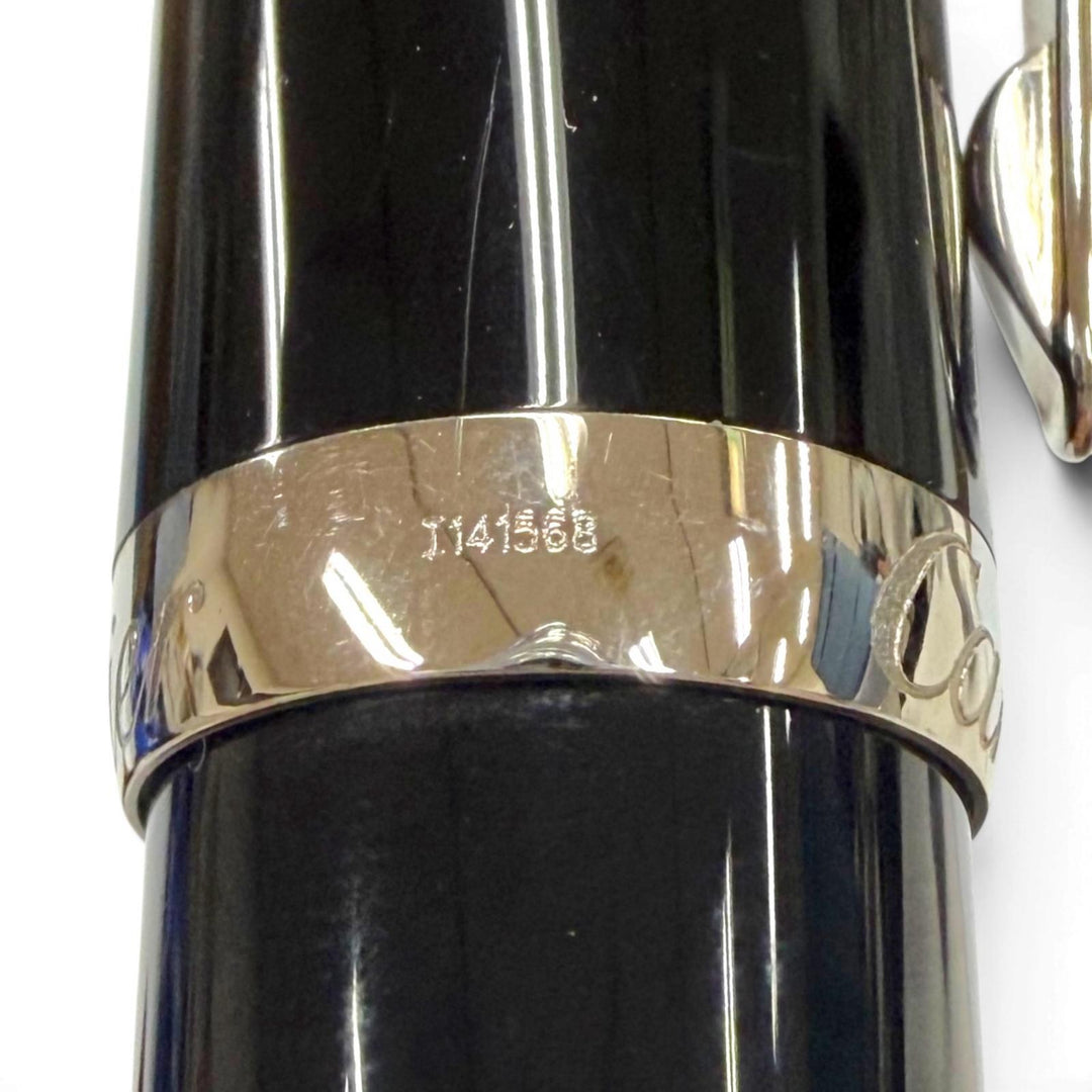 Great Cartier Ballpoint pen roadster de cartier Twist type black Blue Gemstone
