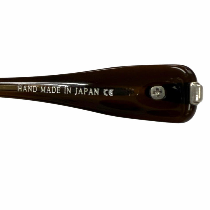 Excellent 金子眼鏡 Glasses Clear brown 925 mens KMP-19