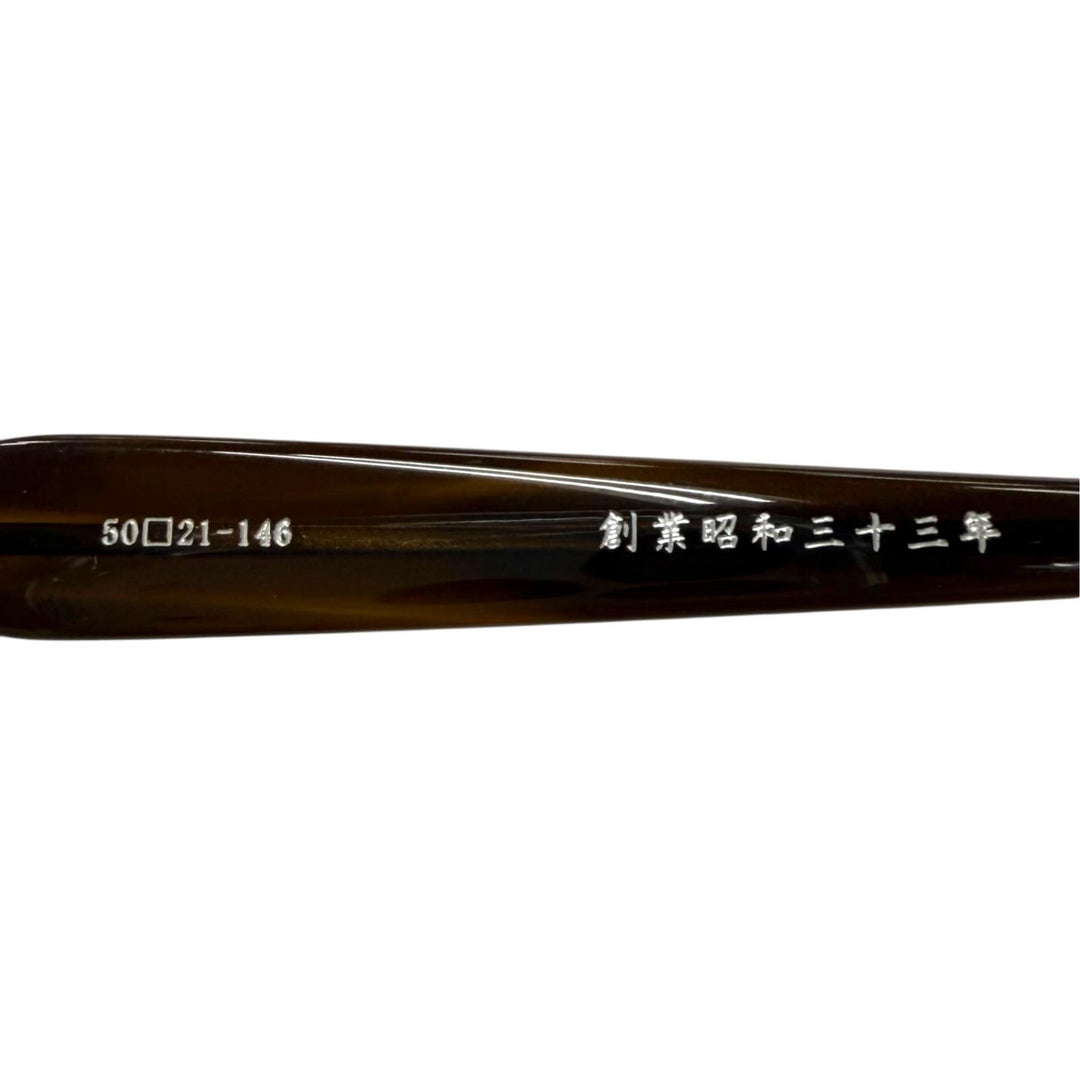Excellent 金子眼鏡 Glasses Clear brown 925 mens KMP-19
