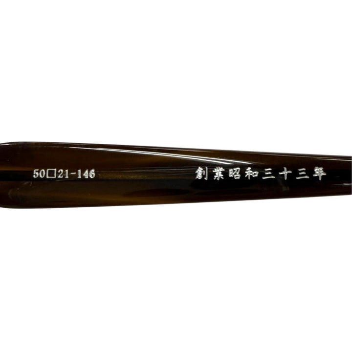 Excellent 金子眼鏡 Glasses Clear brown 925 mens KMP-19