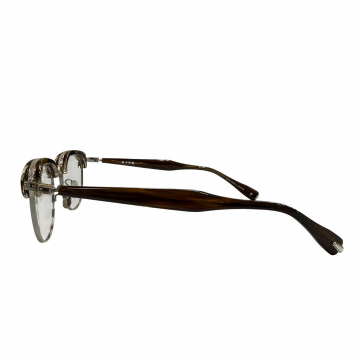 Excellent 金子眼鏡 Glasses Clear brown 925 mens KMP-19