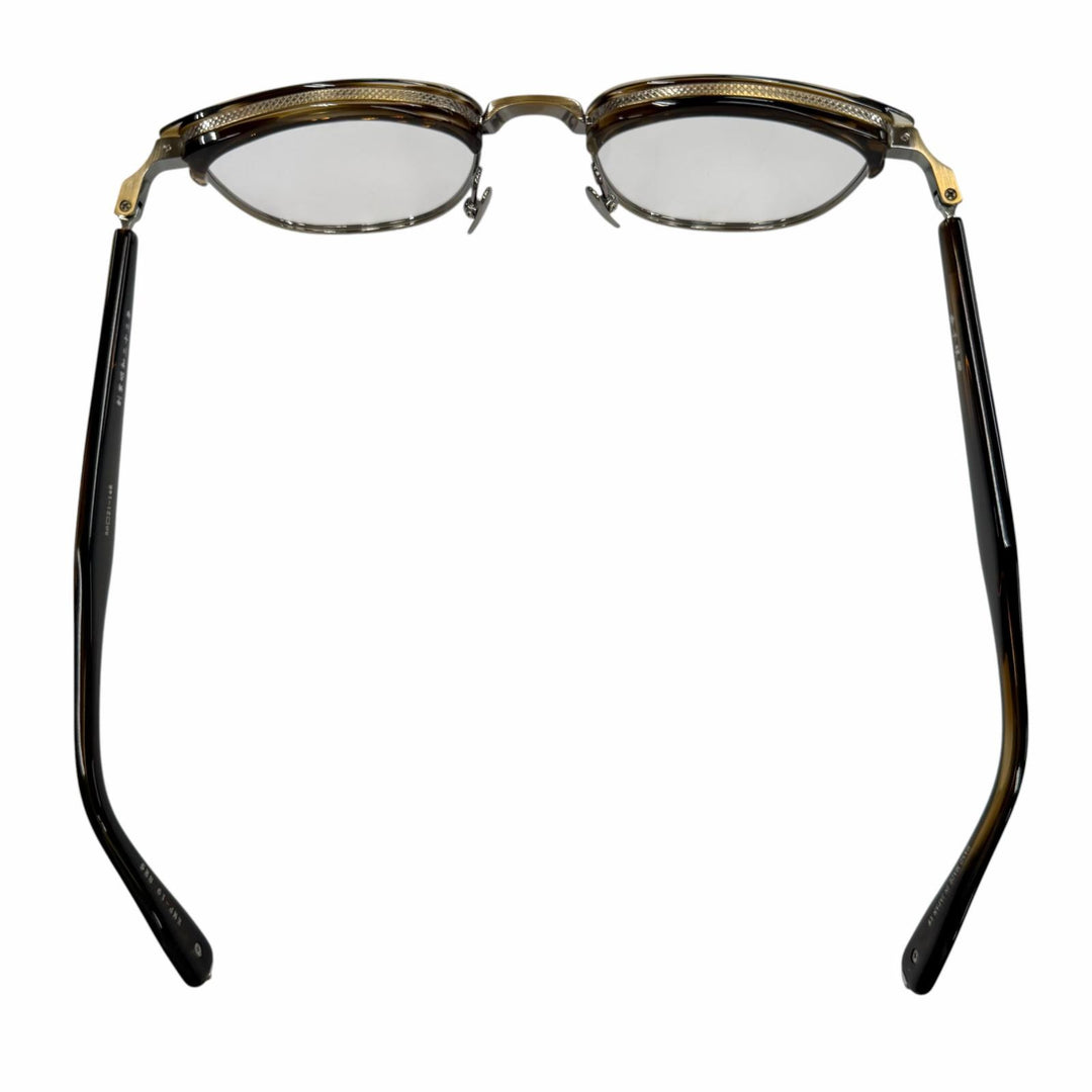 Excellent 金子眼鏡 Glasses Clear brown 925 mens KMP-19