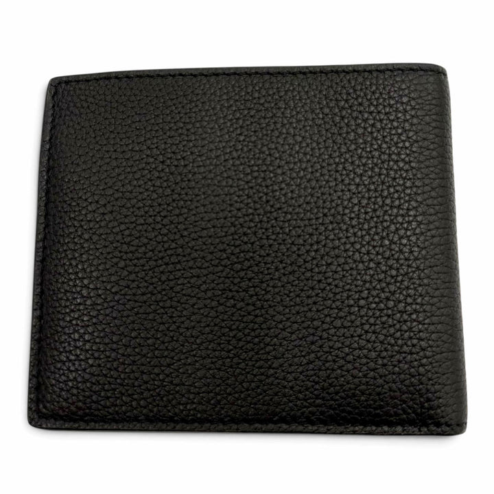 Excellent TOM FORD Bifold Wallet T LINE CLASSIC BIFOLD COIN WALLET black leather