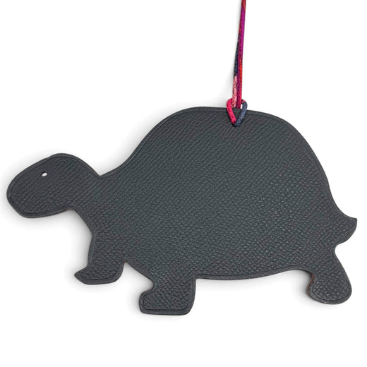 Great HERMES Bag charm Petit H GM turtle turtle Red leather Women