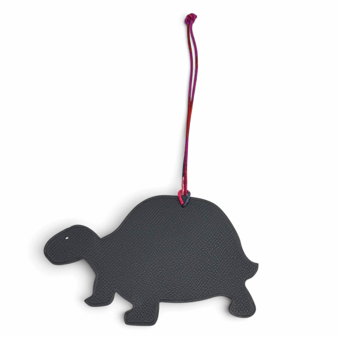 Great HERMES Bag charm Petit H GM turtle turtle Red leather Women