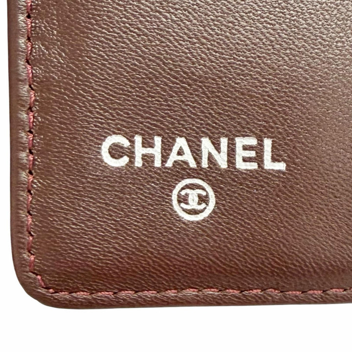 Great CHANEL COCO Mark Matelassé Timeless Classic Long Flap Wallet black A31509