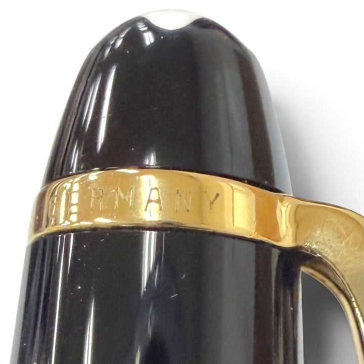 Excellent MONTBLANC fountain pen Meisterstück Classic Pix white star black 14K