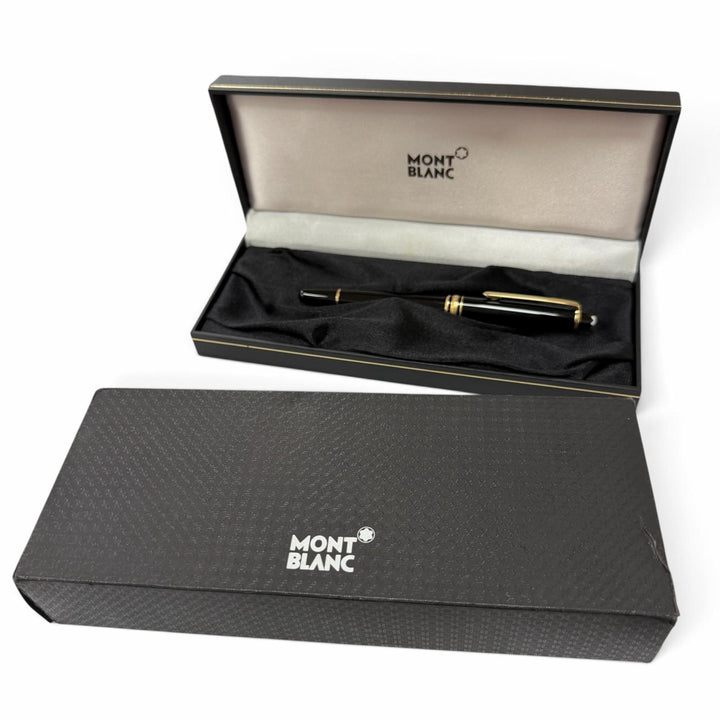 Excellent MONTBLANC fountain pen Meisterstück Classic Pix white star black 14K