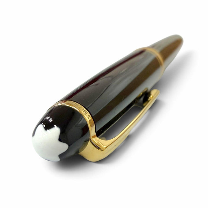 Excellent MONTBLANC fountain pen Meisterstück Classic Pix white star black 14K