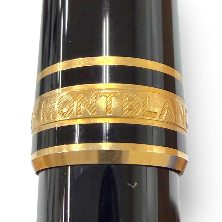Excellent MONTBLANC fountain pen Meisterstück Classic Pix white star black 14K