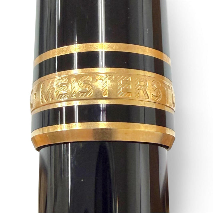 Excellent MONTBLANC fountain pen Meisterstück Classic Pix white star black 14K