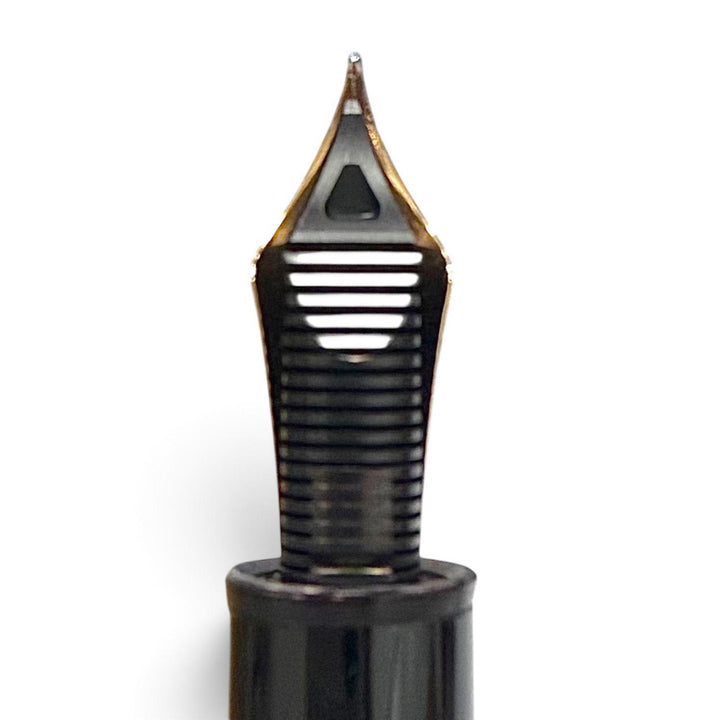 Excellent MONTBLANC fountain pen Meisterstück 149 white star black 18K mens