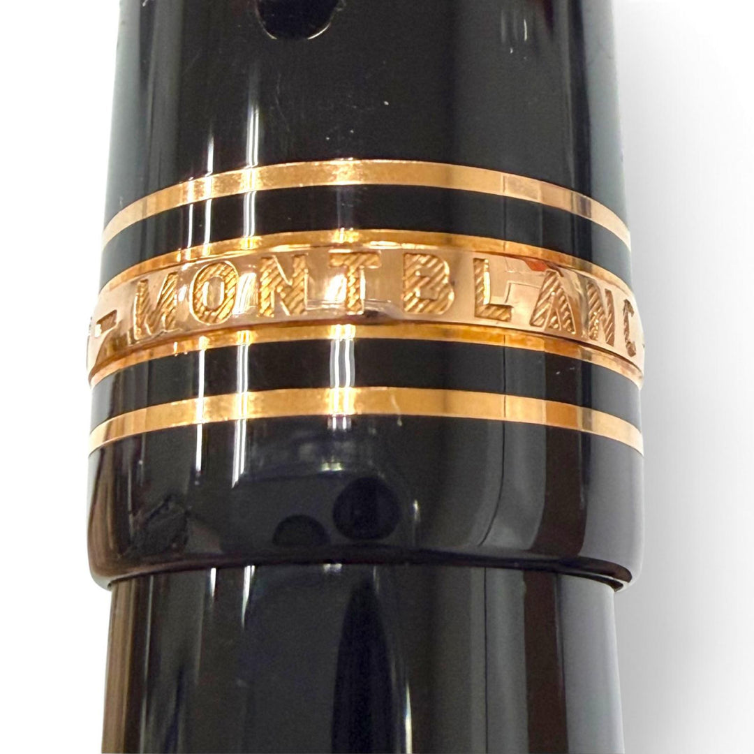 Excellent MONTBLANC fountain pen Meisterstück 149 white star black 18K mens