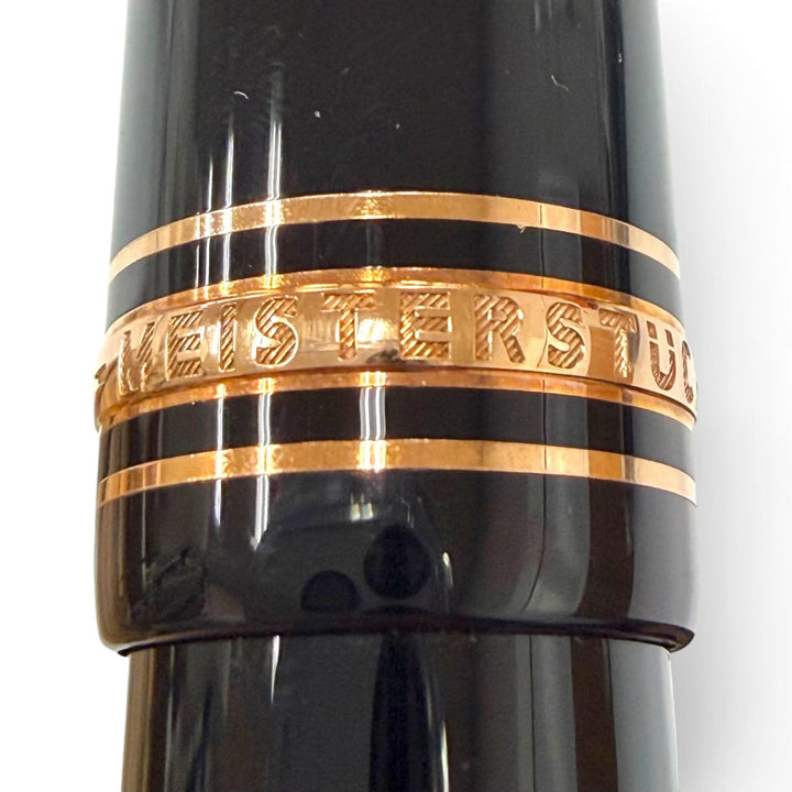 Excellent MONTBLANC fountain pen Meisterstück 149 white star black 18K mens