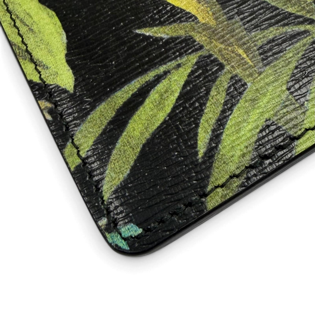 Excellent GUCCI Clutch bag Tropical print pouch/business bag leather 431270