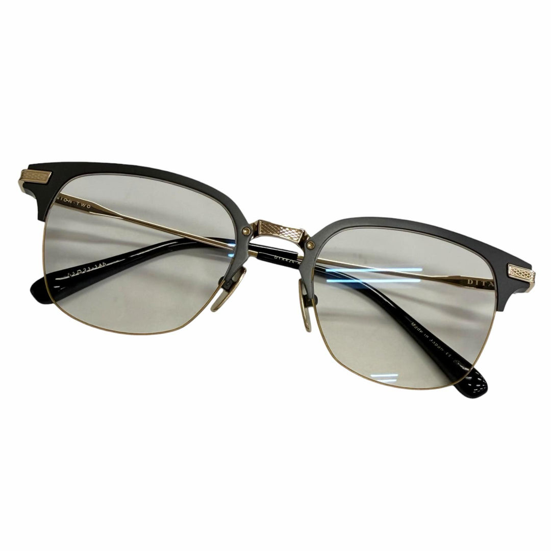 Excellent DITA sunglasses Browline Half-Rim Matt gray mens DTX424-A-01