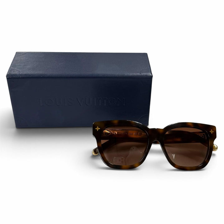 Very Good LOUIS VUITTON Sunglasses My Monogram Square Men's OK Brown Z1524E