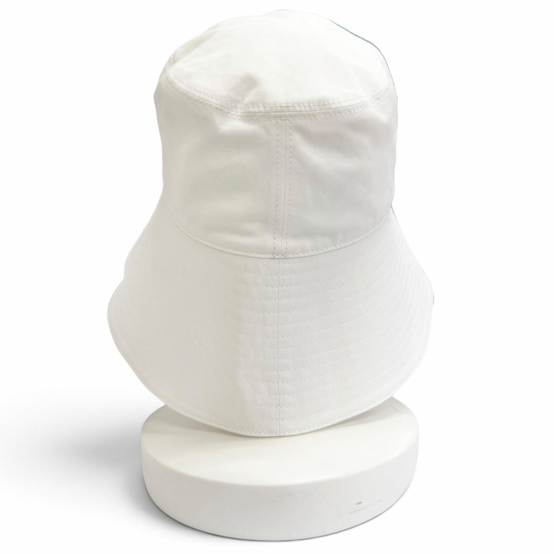 Excellent MIUMIU Wide-brimmed poplin bucket hat Current product white S 5HC524