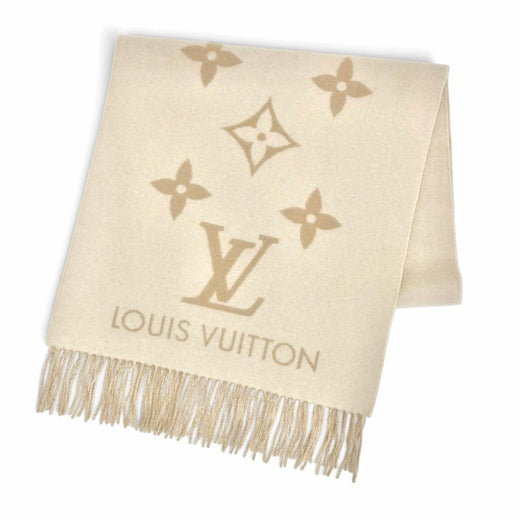 Excellent LOUIS VUITTON muffler reykjavik Monogram Giant Pattern M78123