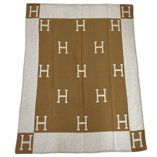 Great HERMES blanket Plaid Avalon Current product wool Women