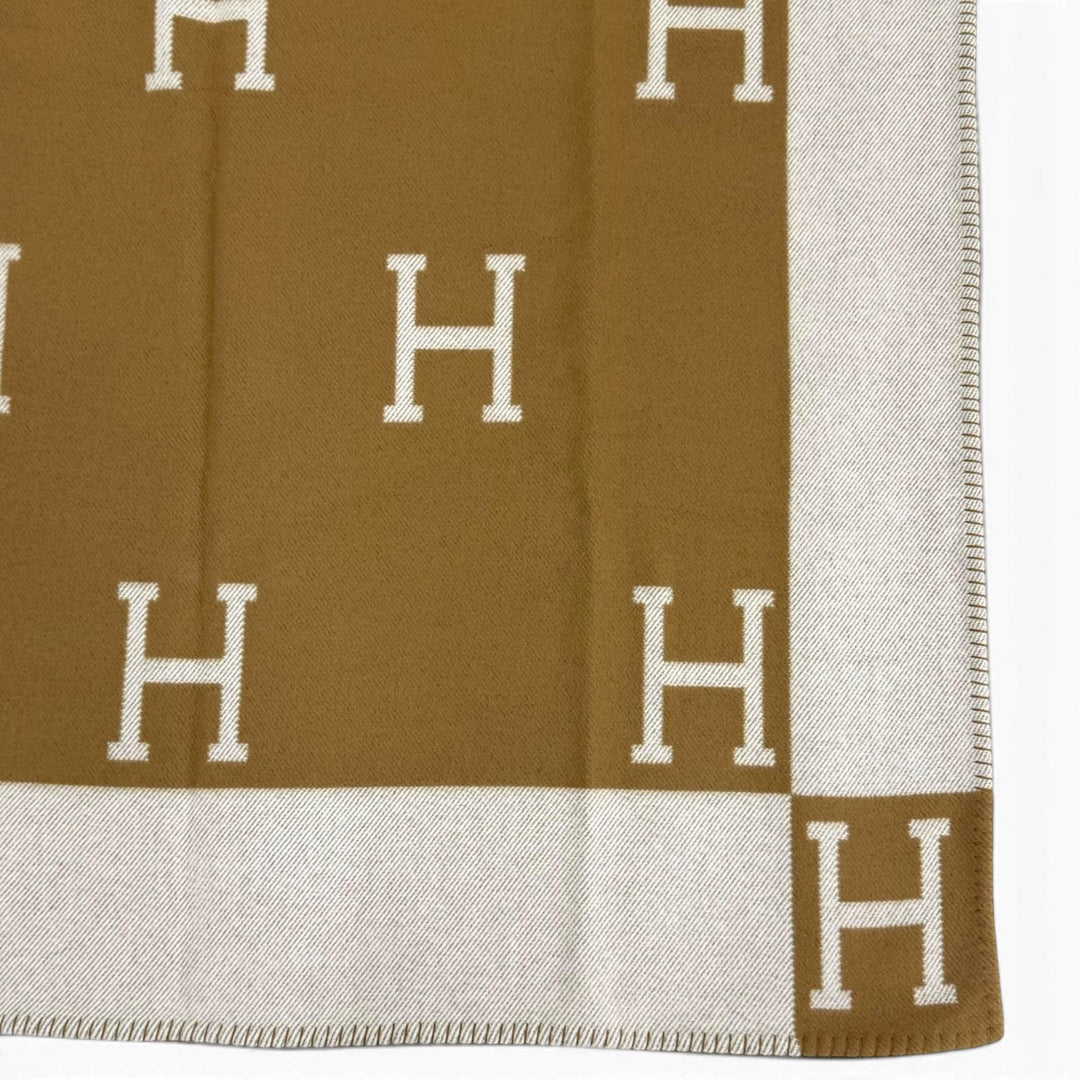Great HERMES blanket Plaid Avalon Current product wool Women
