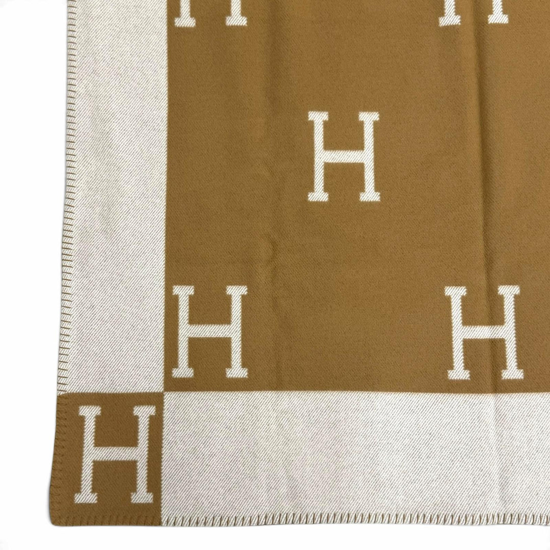 Great HERMES blanket Plaid Avalon Current product wool Women