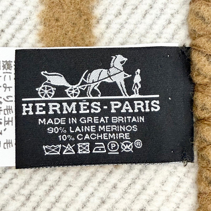 Great HERMES blanket Plaid Avalon Current product wool Women
