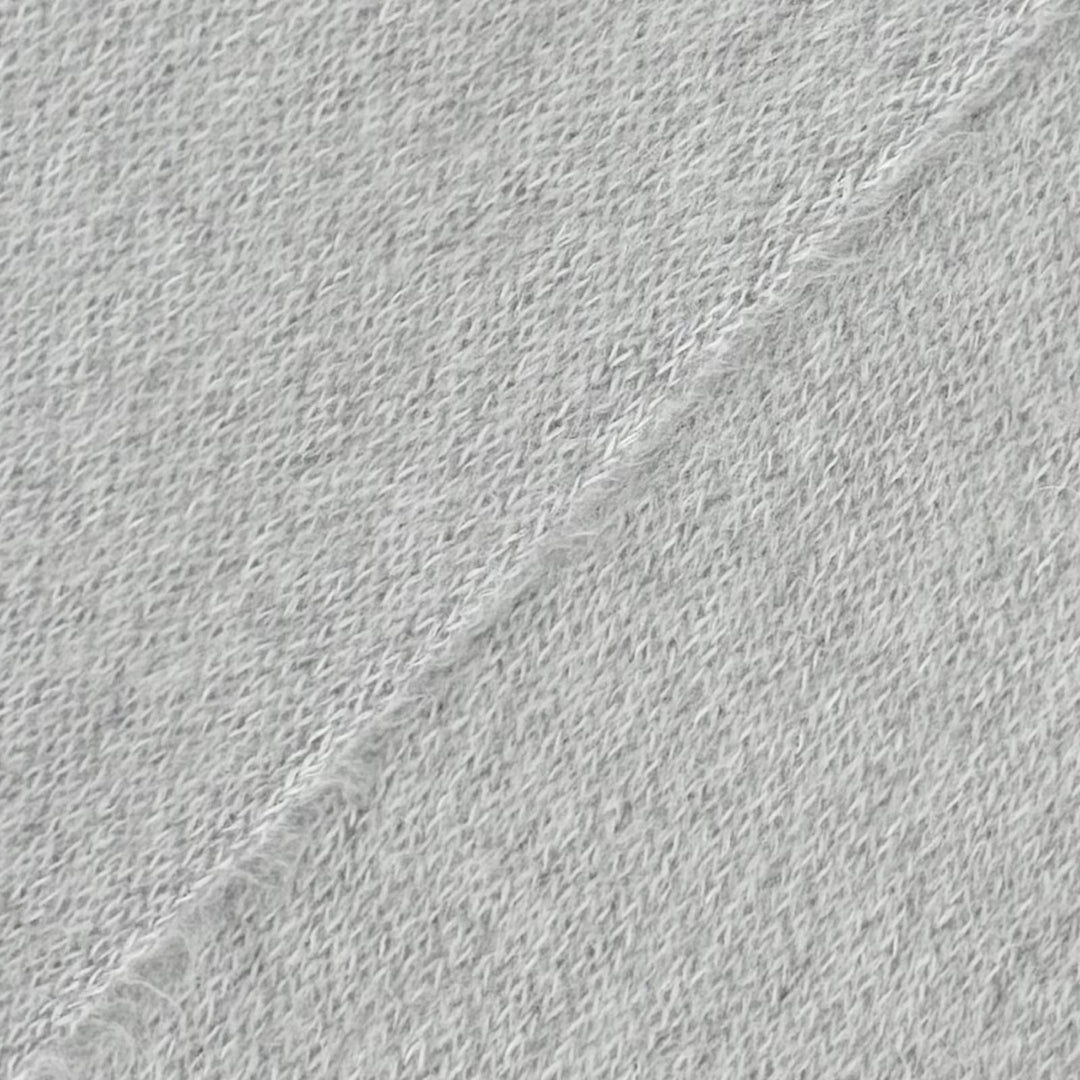 Great MIUMIU Scarf Logo Fringe Long gray mohair Women 5FS062