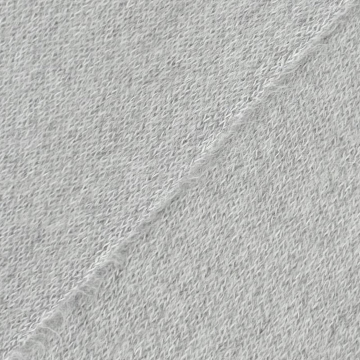 Great MIUMIU Scarf Logo Fringe Long gray mohair Women 5FS062