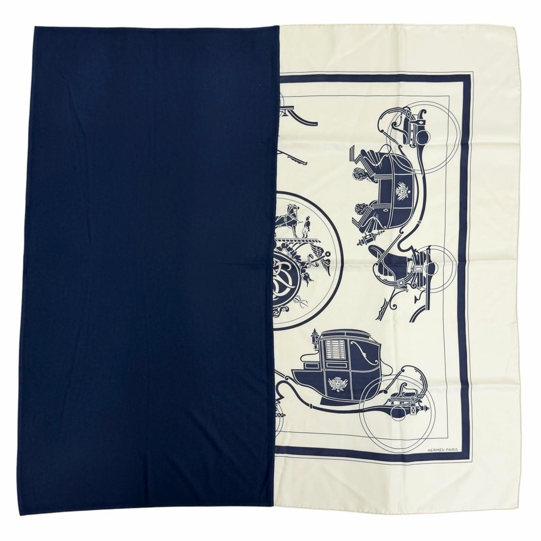 Pristine HERMES scarf Carre H Hybrid 90 Ex-Libris Current product silk H394829T