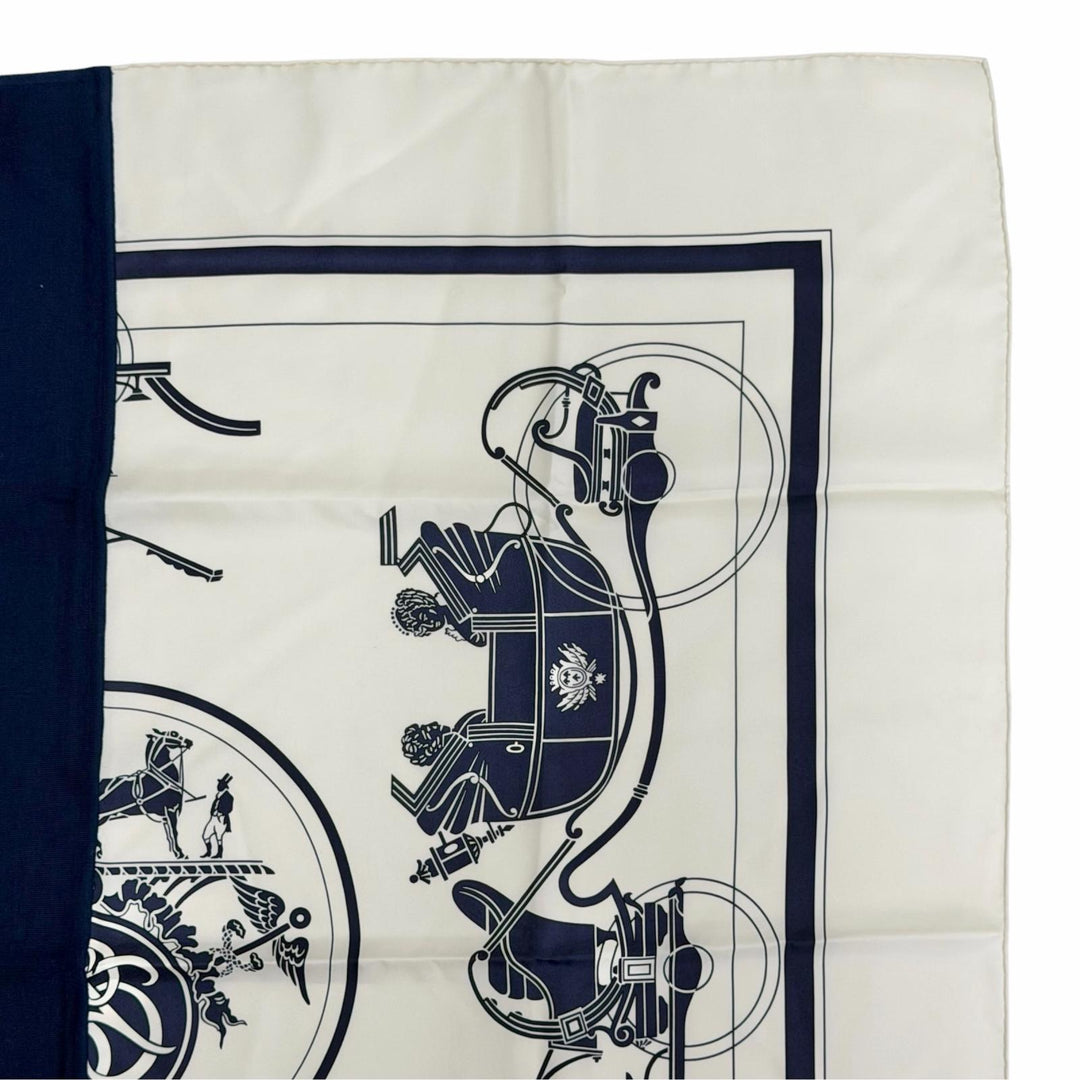 Pristine HERMES scarf Carre H Hybrid 90 Ex-Libris Current product silk H394829T