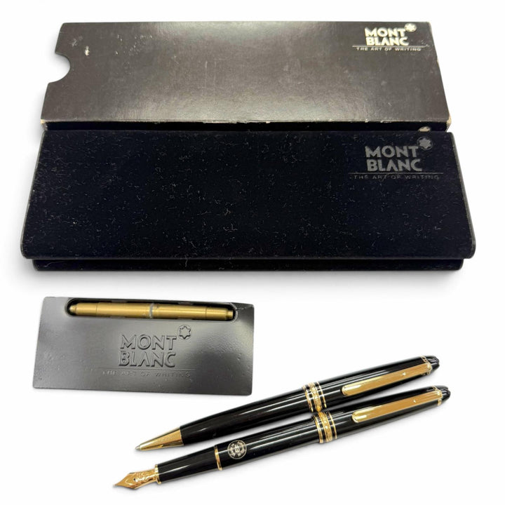 Great MONTBLANC fountain pen Meisterstück Classic Fountain Pen Ballpoint PenSet