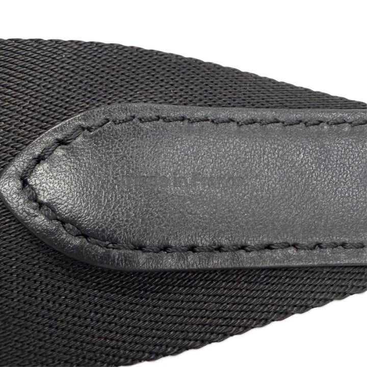 Great LOUIS VUITTON Shoulder strap logo jacquard leather black Women JO2496