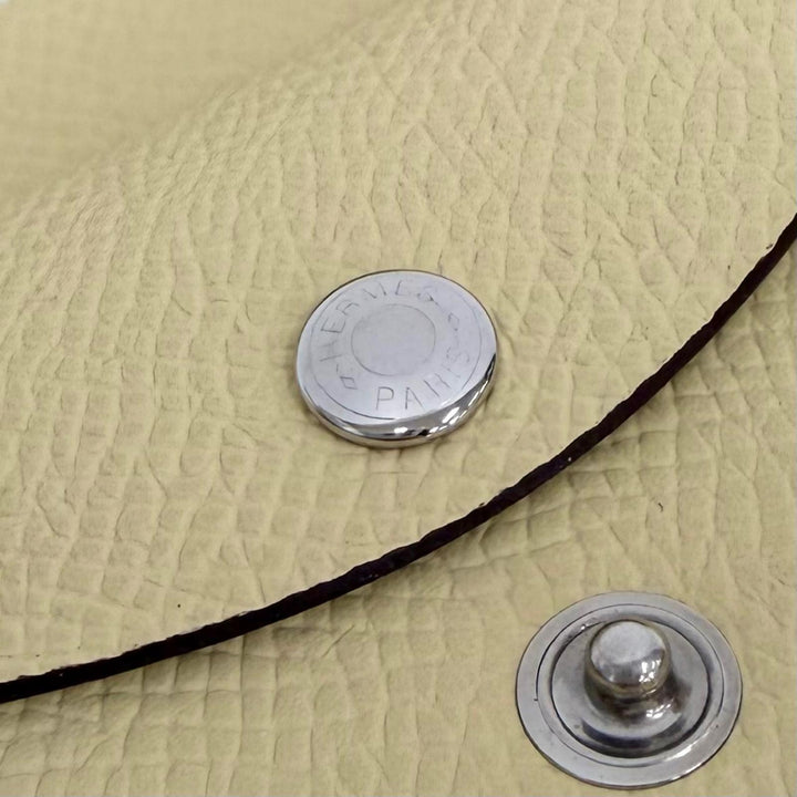 Pristine HERMES Coin case Calvi duo Card Case compact wallet Epsom Leather Women