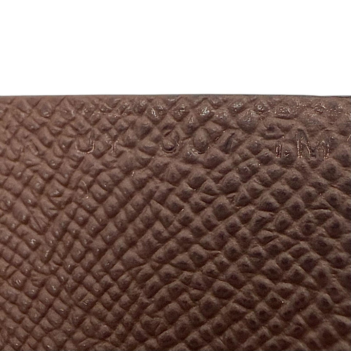 Great HERMES Coin case Calvi duo Calvi duo Epsom Leather mens