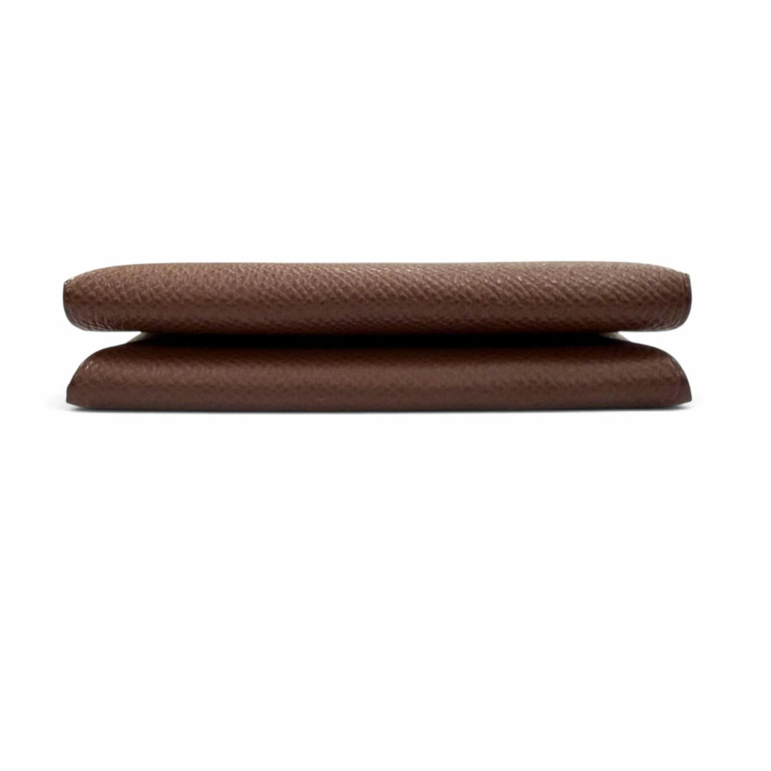 Great HERMES Coin case Calvi duo Calvi duo Epsom Leather mens