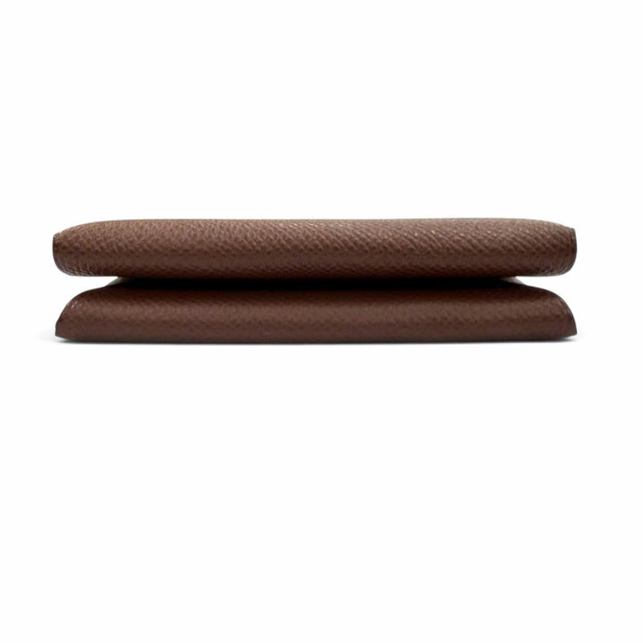 Great HERMES Coin case Calvi duo Calvi duo Epsom Leather mens
