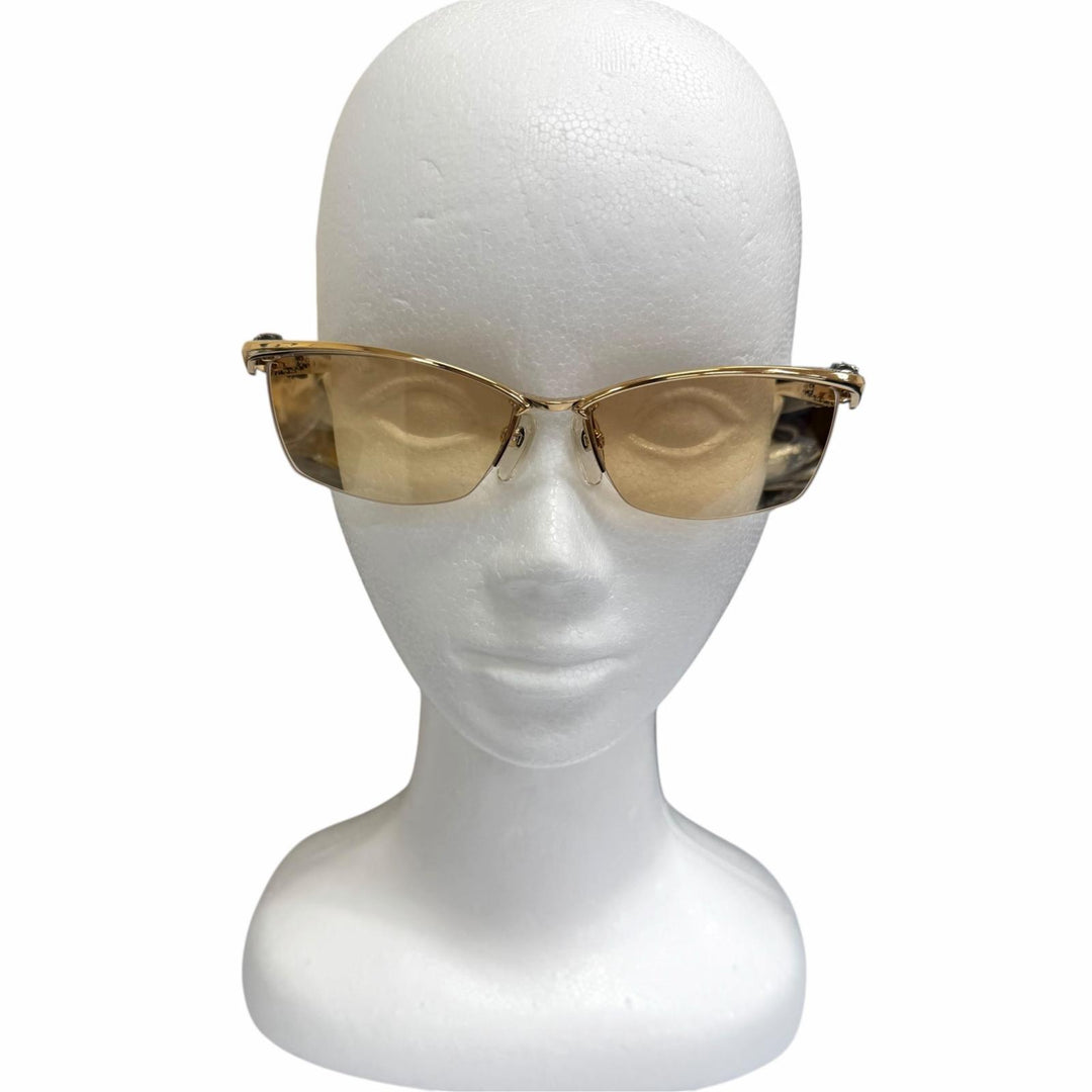 Great A'rossby sunglasses Half rim gold 925 mens 209252201